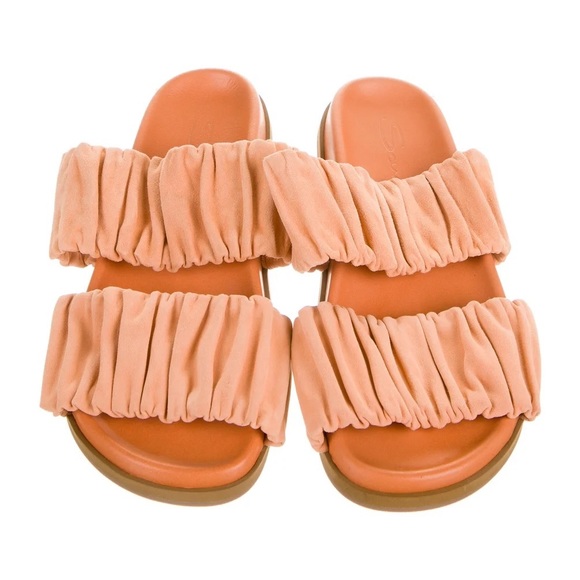 Santoni Slides w/ Dust Bags- Orange - 6.5 - Picture 2 of 6